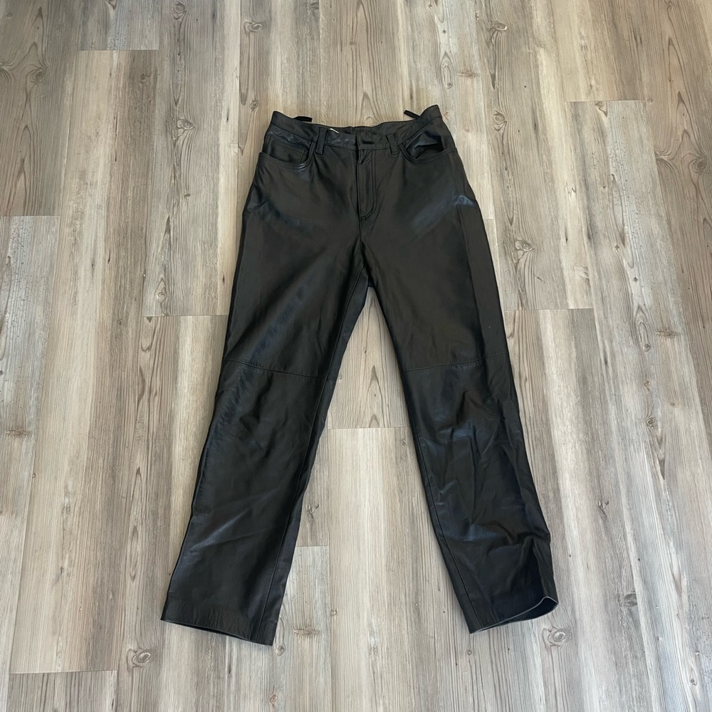 Black Leather Pants